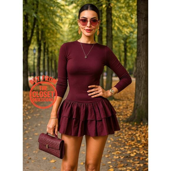 ZARA Boatneck Short Dress NWT - Picture 1 of 16